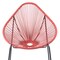Armen Living Acapulco Indoor Outdoor Steel Papasan Lounge Chair with Brick Red Rope LCACSIBRK - alternate 5